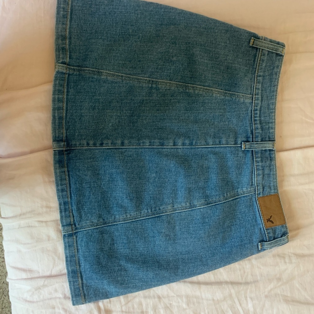 Denim Button-Front Skirt - Picture 3 of 3